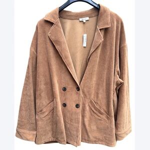 NWT Madewell Hazelnut Redford Corduroy Blazer Plus Size 4X
